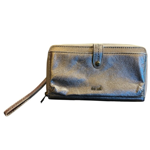 The Sak Metallic Pyrite  Women's Wristlet Bag - Picture 1 of 4